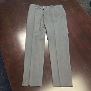 Classic Gray Dress Pants with Straight Leg Design